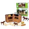 N/A CollectA Set da gioco per stalla con cavalli e accessori per bambini dai 3 anni