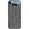 Adore June Business Custodia Compatibile con iPhone 13 PRO Max/iPhone 12 PRO Max, Materiale Caratteristico con Display di Pulizia Effetto, Grigio/Nero