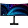 Philips 34B2U3600C - Monitor curvo WQHD da 34 pollici, altezza regolabile, altoparlanti (3440x1440, 120 Hz, 1x HDMI 2.0, 1x DP 1.2, 1x USB-C (90W PD), hub USB, RJ45) nero