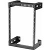 StarTech.com Armadio Rack a Muro 15U 19 - Server Rack a Telaio Aperto a 2 Montanti con Profondità di Montaggio di 30cm, Armadio di rete per Apparecchiature IT/AV/Switch/Patch Panel (RK15WALLO)
