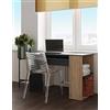 Symbiosis Yale, Scrivania Nera e Rovere Naturale 113,9x50x75,5 cm