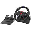 SUBSONIC - Volante Superdrive 270 GT-5 - Volante PS5 e PC, doppio stick LED, rotazione 270°, con pedali e paddle al volante. Compatibile con PS5 e PC - Nero