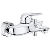 Grohe 33591003 Eurostyle New Miscelatore Monocomando per Vasca/Doccia, Leva Aperta, Cromo