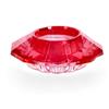 Bizzotto Porta Tealight 1P Eldrid H 3,3 Cm D 9 Cm Vetro Rosso