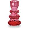 Bizzotto Portacandela 1P Eldrid H 10,8 Cm D 6 Cm Vetro Rosso