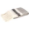 Bizzotto Coperta di Natale Nayla a Righe 130 x 170 Cm con Frange Grigio