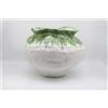 BONTURI CASA HOME DECORATION Orcio Grande H 21 Cm 39 x 39 Cm Ceramica Lava White Green