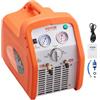VEVOR Macchina Portatile per Recupero di Refrigeranti III IV V 1CV Velocità di Rotazione 1750 giri/min, Recuperatore Cilindro Doppio per Refrigeranti con Manometro Protezione Alta Pressione 38,6 bar