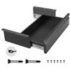 VEVOR Cassetto Estraibile Sotto Scrivania 440 x 223 x 101 mm Organizzatore Nascosto per Riporre Oggetti sulla Scrivania, Cassetto Portapenne Sotto Tavolo, per Postazioni di Lavoro da Ufficio, Nero