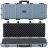 VEVOR Custodia Rigida per Fucile Dimensioni Esterni 108,9 x 39,2 x 15,5 cm, Custodia per Fucile Lungo a Rotelle, Scatola per Armi Pistole IP67 Impermeabile Antipolvere, Grigio