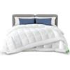 VOUNOT® Piumone Letto Matrimoniale 4 Stagioni 220x240 cm, Piumino Caldo Invernale 500 GSM, Trapunta Abbottonata Estiva 200 g/m² e Autunnale 300 g/m², 100% Microfibra, Bianco
