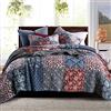 Secgo Set copripiumino king size, 100% cotone, copriletto bordeaux (228 x 274 cm) con 2 federe, biancheria da letto reversibile e leggera