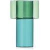 Ichendorf Milano Vaso A, Collezione Boreale, H20,5 cm, Petrolio - Verde, Vetro Borosilicato, Fatto a Mano
