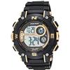 Armitron - Orologio sportivo da uomo, digitale, con cronografo, cinturino in resina, 40/8289, Oro Nero