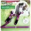 Happy Pet Set Pettorina Regolabile con Guinzaglio per Conigli Viola