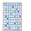 Gift Republic Poster da grattare con la lista dei desideri 100 posizioni yoga da grattare, riv