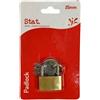 Lucchetto Stat in ottone da 25 mm con cilindro di chiusura solido, grillo in acc