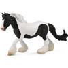 Colleziona una figura realistica di cavalla pezzata zingara in bianco e nero con