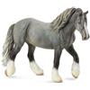 Colleziona una figura realistica di puledro di cavallo Shire, replica di animali