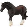 Colleziona una figura realistica di puledro di cavallo Shire, replica di animali