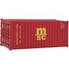 Walthers SceneMaster Scala H0 - Container 20 Piede Mediterraneo Shipping Co. MSC