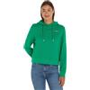 Tommy Hilfiger Felpa Donna Logo Hoodie con Cappuccio, Verde (Olympic Green), L