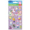 Paper Projects Peppa Pig Pink Sparkly Reusable Stickers , Official Licensed Product , Reusable on Non-Porous Surfaces