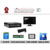 Dell Postazione PC i5 RAM 16GB DDR3 SSD 240GB Monitor 24" Ricondizionato Win 11 Pro