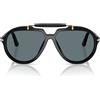 Persol Occhiali da Sole PO0202S 95/3R X Netflix Serie Senna Nero/Blu Unisex Polarizzati