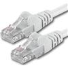 1aTTack.de 7686368 1x 3m White Cavo di rete Cat6 Cat 6 Ethernet LAN 1000 Mbit/s RJ45