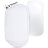 kwmobile Custodia Mouse Wireless Compatibile con Apple Magic Mouse 1/2 - Custodia Neoprene Mouse - Astuccio Porta Mouse PC Gaming bianco