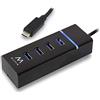 Ewent Hub USB C, 4 Porte USB 3.1, Porta Alimentazione USB C, Adattatore USB C a USB OTG, Hub USB Type C Per MacBook Air/Pro M2 M1, iPad Air/Pro, Surface Pro 8/7, Mac Mini, Galaxy S22, ecc - EW1137
