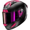 Shark, Casco Moto Integrale AERON CARBON SKIN Violet Blue DVB, S
