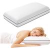 Autsel Memory Foam Cervicale - Cuscino Ortopedico Morbido e Traspirante con Federa Removibile