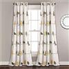 Lush Decor Coppia di tende oscuranti per finestra, colore: giallo e grigio, 213,4 x 132,1 cm