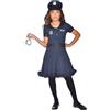 amscan - Costume da polizia per bambina, Marina Militare, 8-10 anni