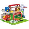 Dickie Toys 203739003 Farm Adventure Parcheggio, Garage, Play Set, Light & Sound, Ascensore, Include animali, palle di fieno, Porta trappola, 18 x 52 x 22.5 cm, per bambini dai 3 anni
