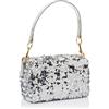 Love Moschino BORSA PAILETTES+TPU ARGENTO