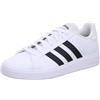 adidas Grand Court Base 2.0, Sneakers Uomo, Cloud White/Core Black/Cloud White, 44 EU