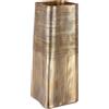 BIZZOTTO Vaso Decorativo Artigianale in Alluminio H40,5 cm Dorato
