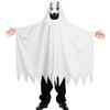 DiULi Costume da Fantasma di Halloween, Mantello da Fantasma di Halloween, Bianco Arrabbiato, per Adulti, Bambini e Bambine, Travestimento di Halloween