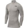 TCA PRO Performance Uomo Maglia Collo Alto a Maniche Lunghe - Grigio, XL