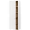 GERMANIA DIE MÖBELMACHER Germania Schedario 6002-633 GW-HASSELT, in bianco/rovere, ante montabili a destra o a sinistra, certificato FSC, 62 x 188 x 42 cm (LxAxP)