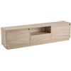 Dmora Mobile Porta TV Lovere, Credenza da Soggiorno, Armadio Basso per TV, Base Parete attrezzata, 160x30 h42 cm, Beige