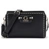 GUESS Nastra Mini Crossbody Top Zip XS Black