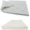 Baldiflex , Correttore Materasso in Memory Topper Matrimoniale 160 x 190 h 5, Fodera in Aloe Vera, RIGIDO