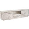 Dmora Mobile Porta TV Lovere, Credenza da Soggiorno, Armadio Basso per TV, Base Parete attrezzata, 160x30 h42 cm, Marmo