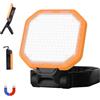 Jueholla Faro LED Ricaricabile 30W, Lampada da Lavoro 2500LM Super Luminoso 6000mAh con 4 Modalità di Luce, Lampada da Campeggio Portatile per Interruzioni di Corrente, Campeggio, Arancione