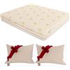 Baldiflex Emporio Materasso Matrimoniale Easy 4.0 in Memory Foam, 160x190x22cm, Fodera Aloe Vera, Ortopedico, Antiacaro, Coppia Cuscini Fiocco Memory