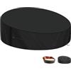 LAMUNI Coperture Isola Prendisole 250x90/50cm Copertura Letto da Giardino Rotonda Copertura per Divano Letto da Esterno Impermeabile 420D Tessuto Oxford Telo Copri Isola Prendisole da Giardino